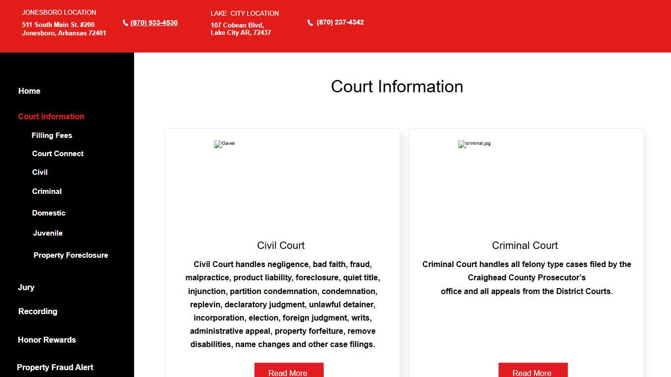 Court Information | Craighead Circuit Cl