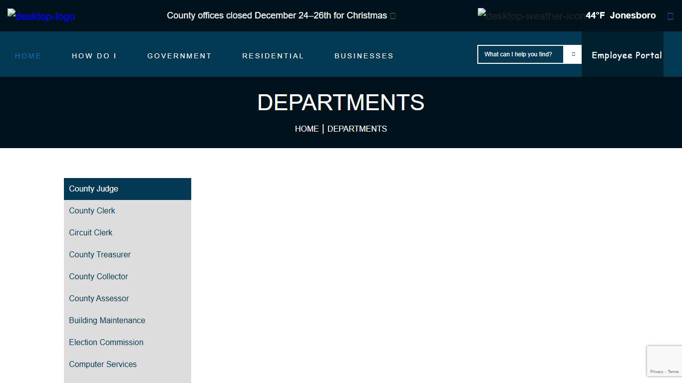 Craighead County Arkansas › Departments