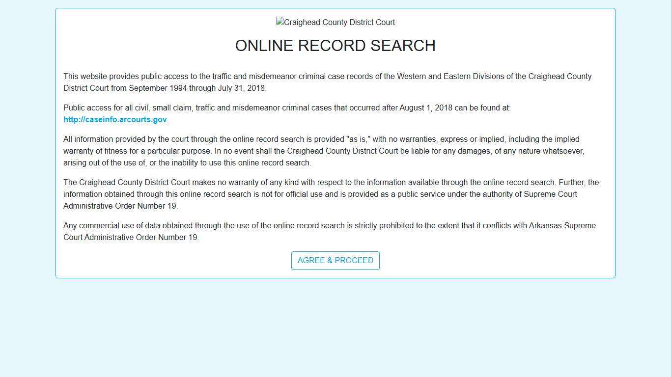 Craighead District Court Ticket Search